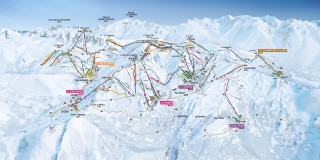 Plan des pistes Domaine Les Sybelles