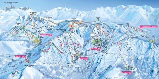 Piste informatie, plattegrond