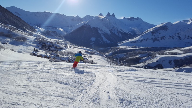 Retour station ski