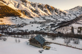 Hôtel Les Cèdres en hiver