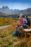 Sur le sentier de la Plaigne à Albiez-Montrond