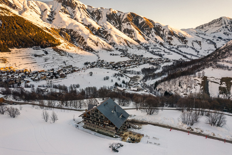 Hôtel Les Cèdres en hiver