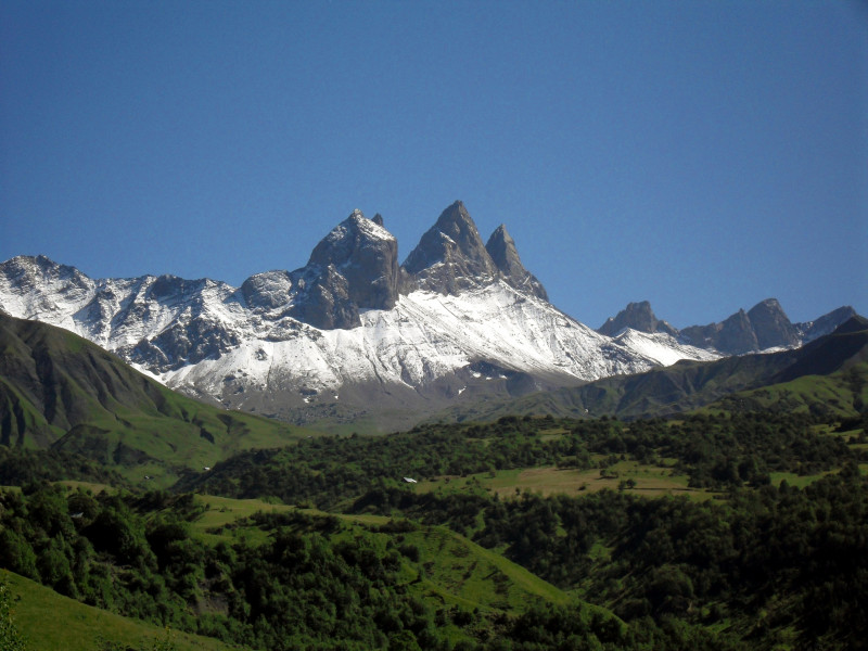 Vue sur les Aiguilles d'Arves