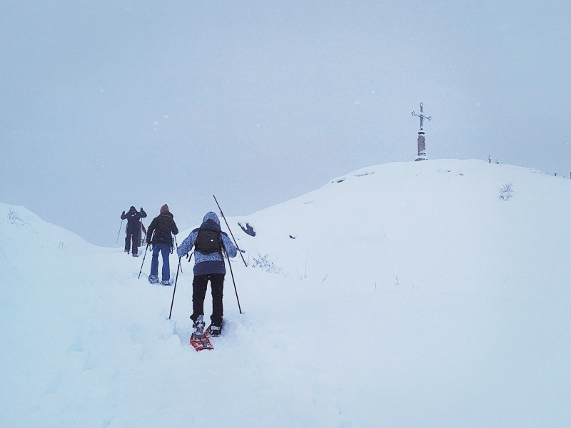 Col d'Arves on snowshoes