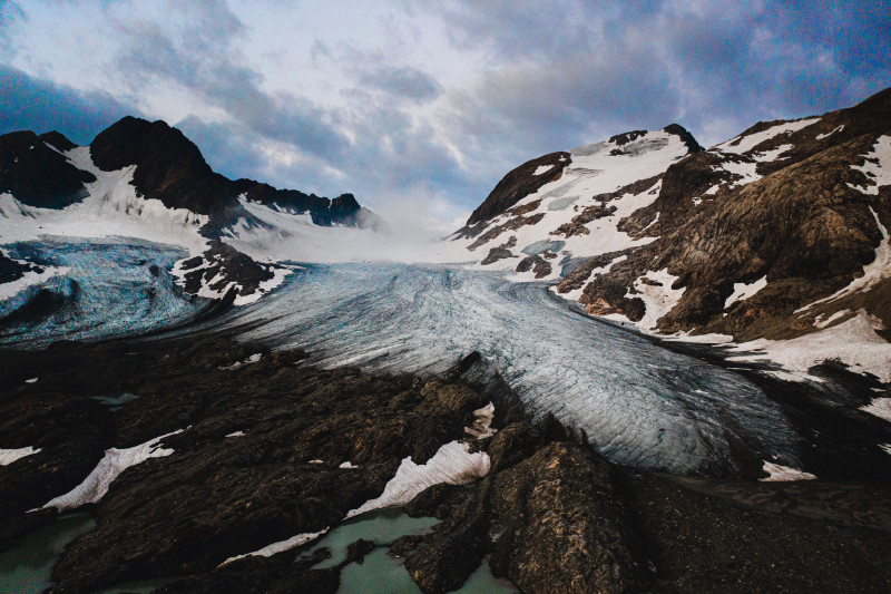 Pic de l'Étendard et glacier de Saint Sorlin Pic de l'Étendard et glacier de Saint Sorlin