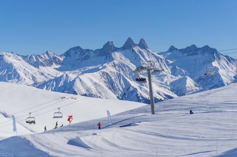 Snowpark Les Sybelles - © Corbier Tourisme Snowpark Les Sybelles