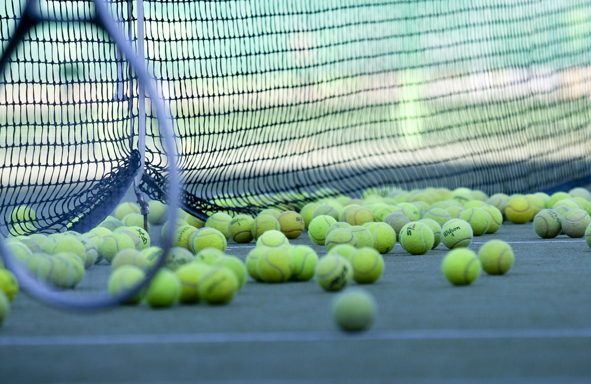 Leçon de tennis