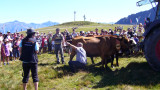 Alpine pasture celebration in Le Crêt de Pralud
