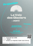 Projection La Voix des Glaciers