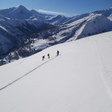 Ski mountaineering with a skiing instructor from ESF_Saint-Jean-d'Arves