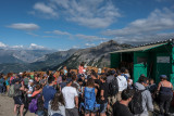 Vue de la traite en alpage