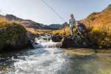 Pêche en montagne tous niveaux avec un moniteur guide