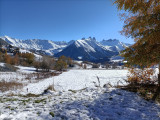 Vue du chalet hiver