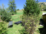 sunbathing area and rear bathroom access