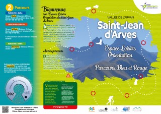 Parcours bleu et rouge - Course d'orientation