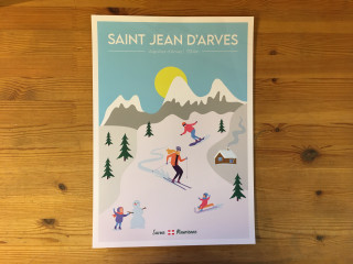 Affiche Saint Jean d'Arves hiver