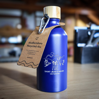 Gourde Saint Jean d'Arves bleue fermée