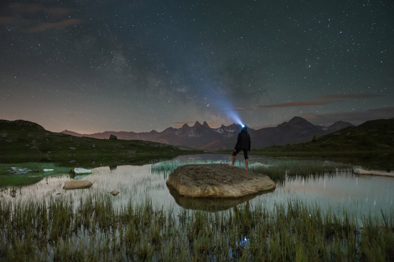 Ciel étoilé au Col de la Croix de Fer