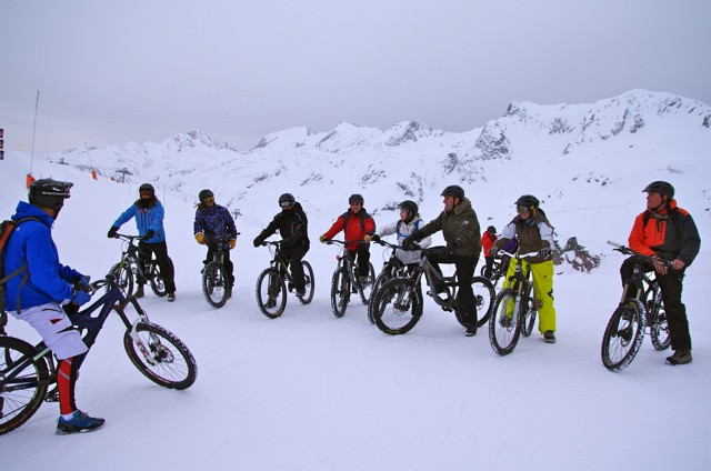 VTT sur neige - © Office de Tourisme de Saint Sorlin d'Arves VTT sur neige