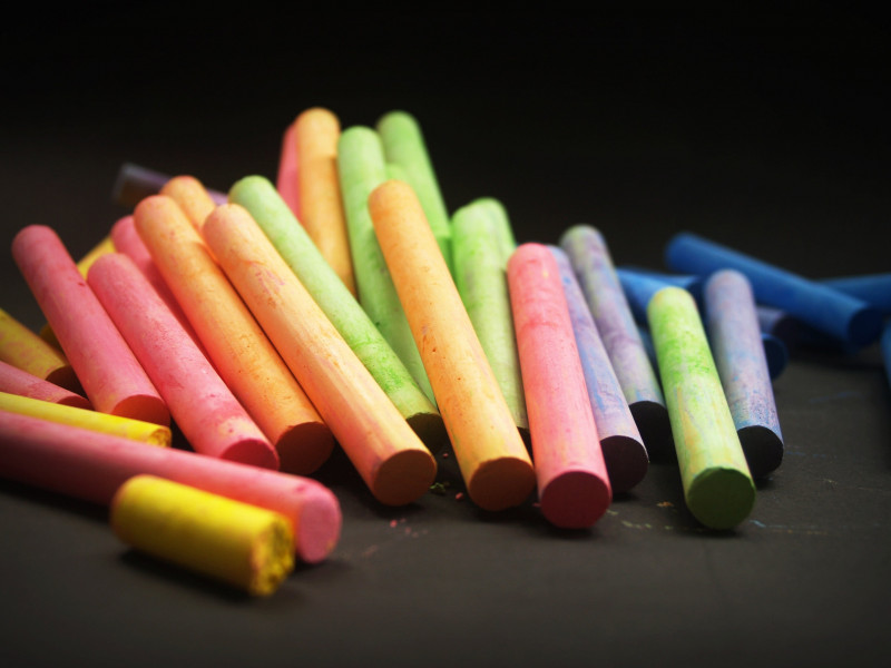À vos craies, prêt....coloriez ! À vos craies, prêt....coloriez !