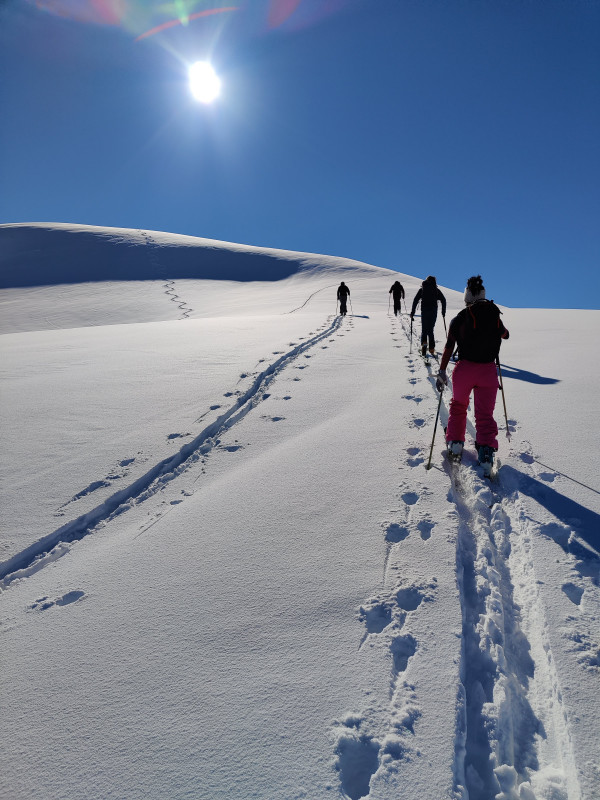 Ski de randonnée encadré par les moniteurs de l'ESF_Saint-Jean-d'Arves